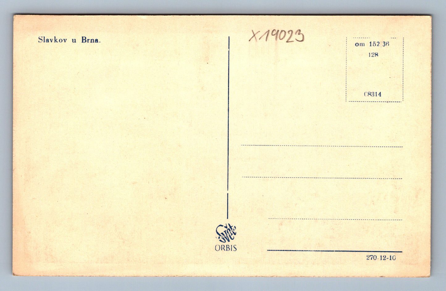 Postcard SLAVKOV U BRNA Napoleon (x19023)