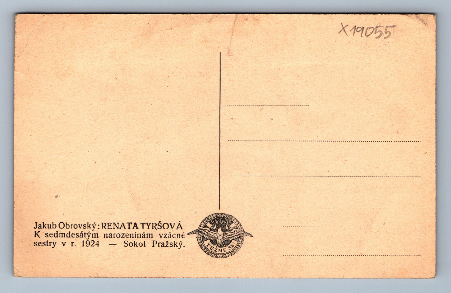 Pohlednice RENATA TYRŠOVÁ (x19055)