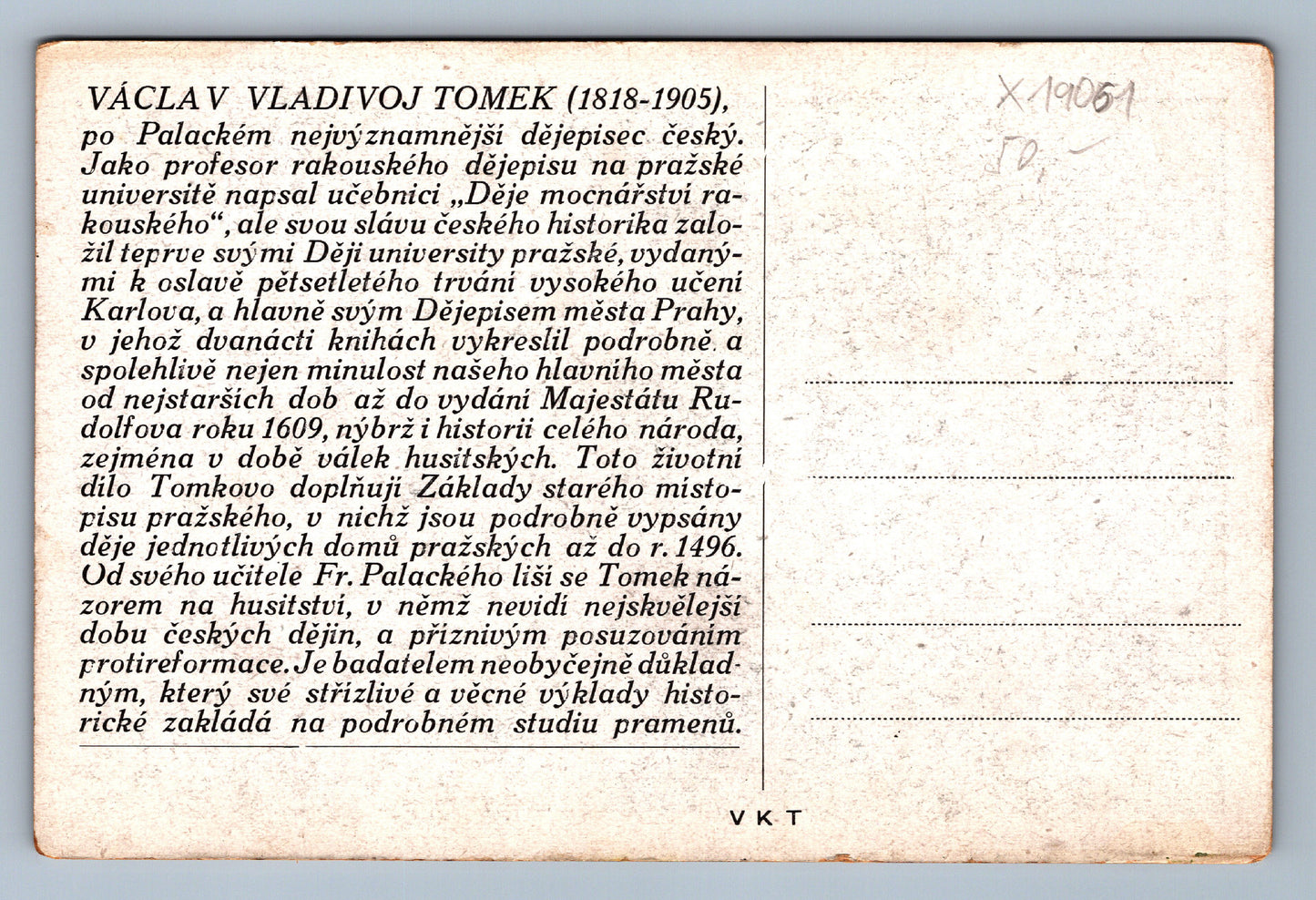 Pohlednice WÁCSLAW WLADIWOJ TOMEK (x19061)