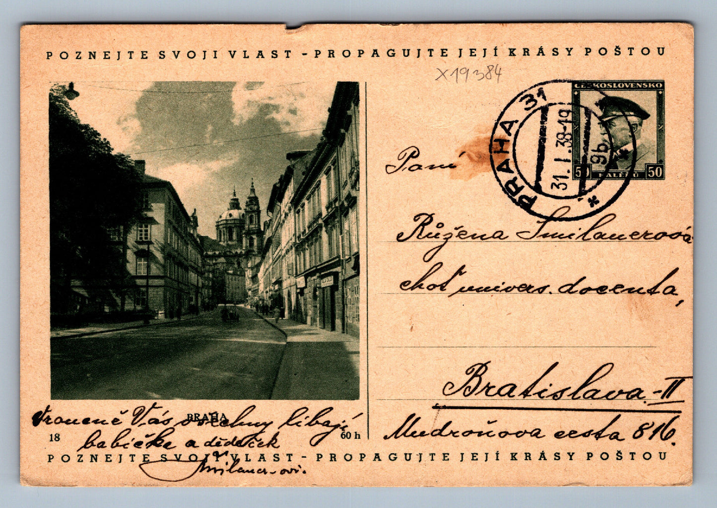 Pohlednice PRAHA (x19384)