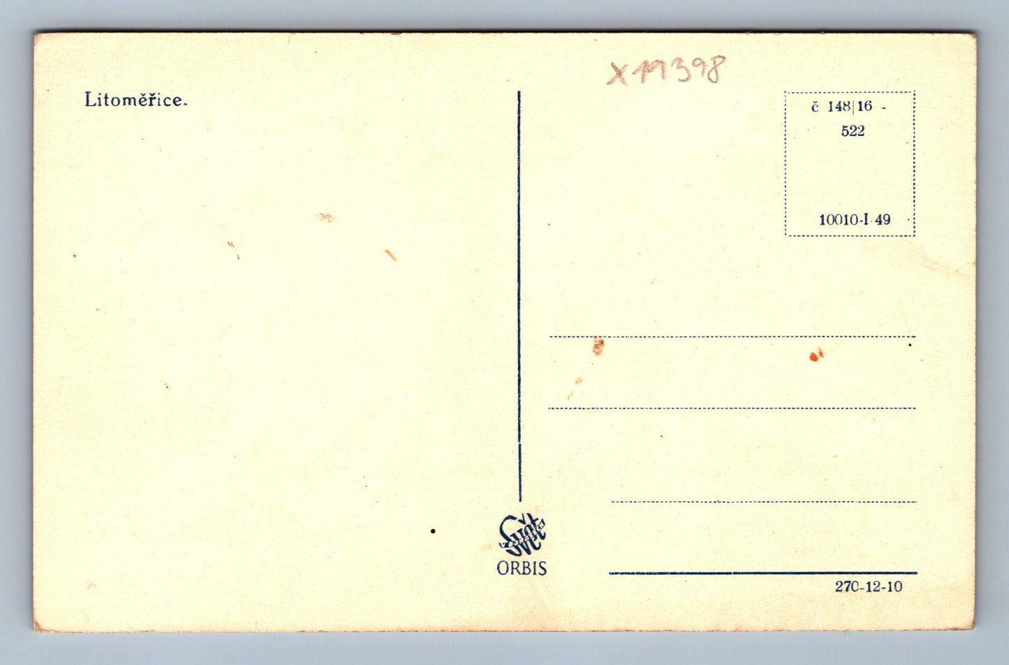 Pohlednice LITOMĚŘICE (x19398)
