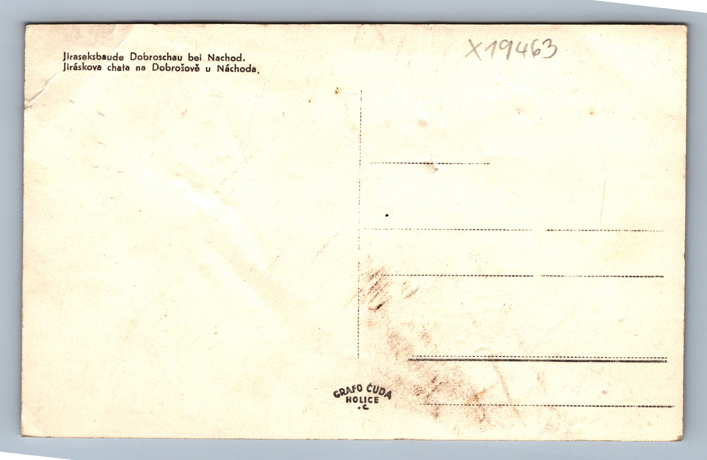 Pohlednice JIRÁSKOVA CHATA NA DOBROŠOVĚ U NÁCHODA (x19463)