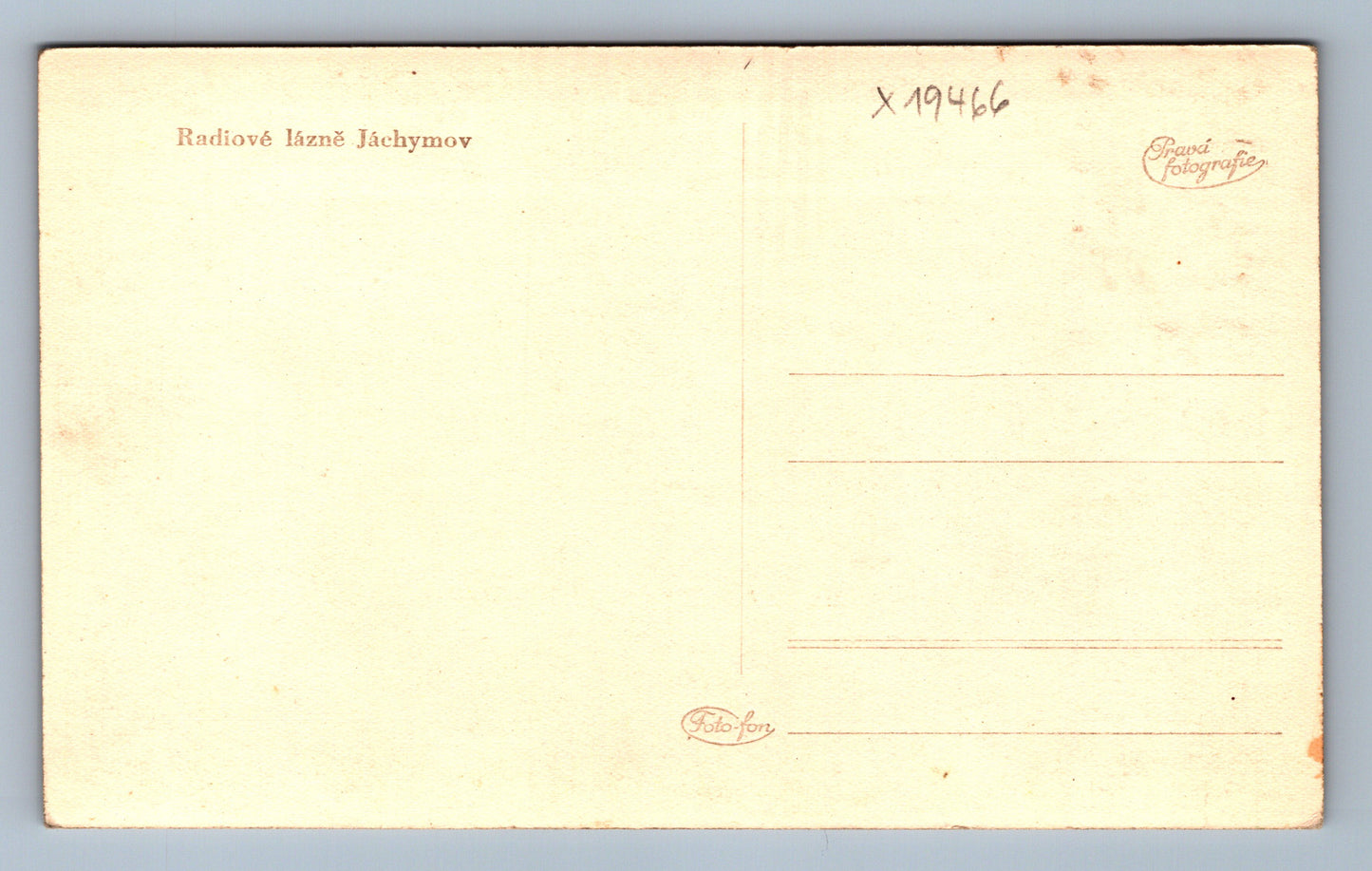 Pohlednice RADIOVÉ LÁZNĚ JÁCHYMOV (x19466)