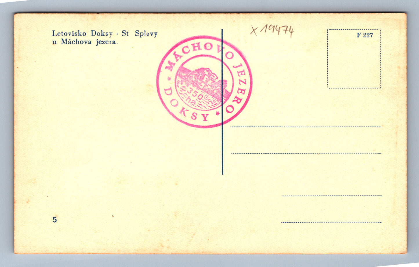 Pohlednice LETOVISKO DOKSY - ST. SPLAVY U MÁCHOVA JEZERA (x19474)