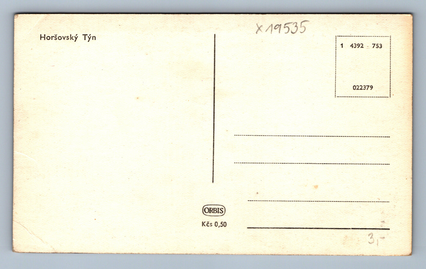 Pohlednice HORŠOVSKÝ TÝN (x19535)