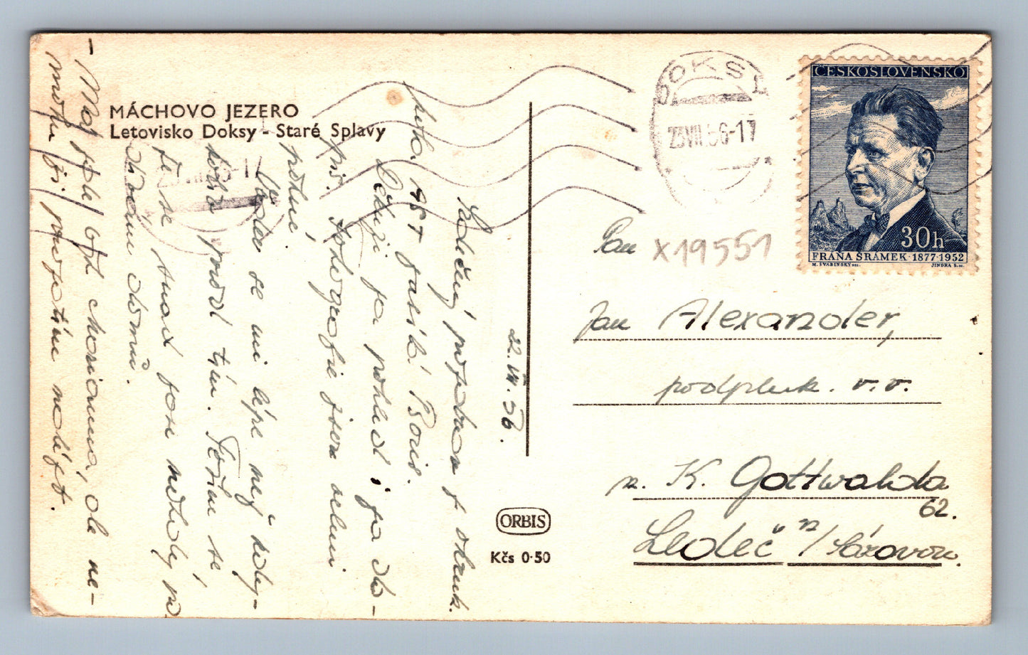 Pohlednice MÁCHOVO JEZERO (x19551)