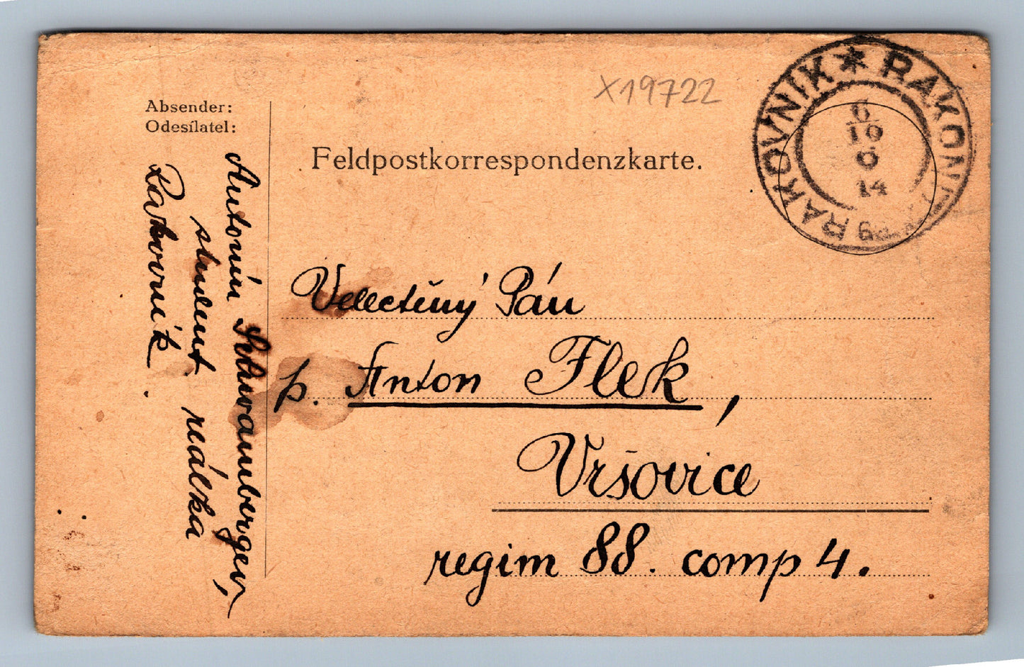 Pohlednice DOPISNICE RAKOVNÍK (x19722)