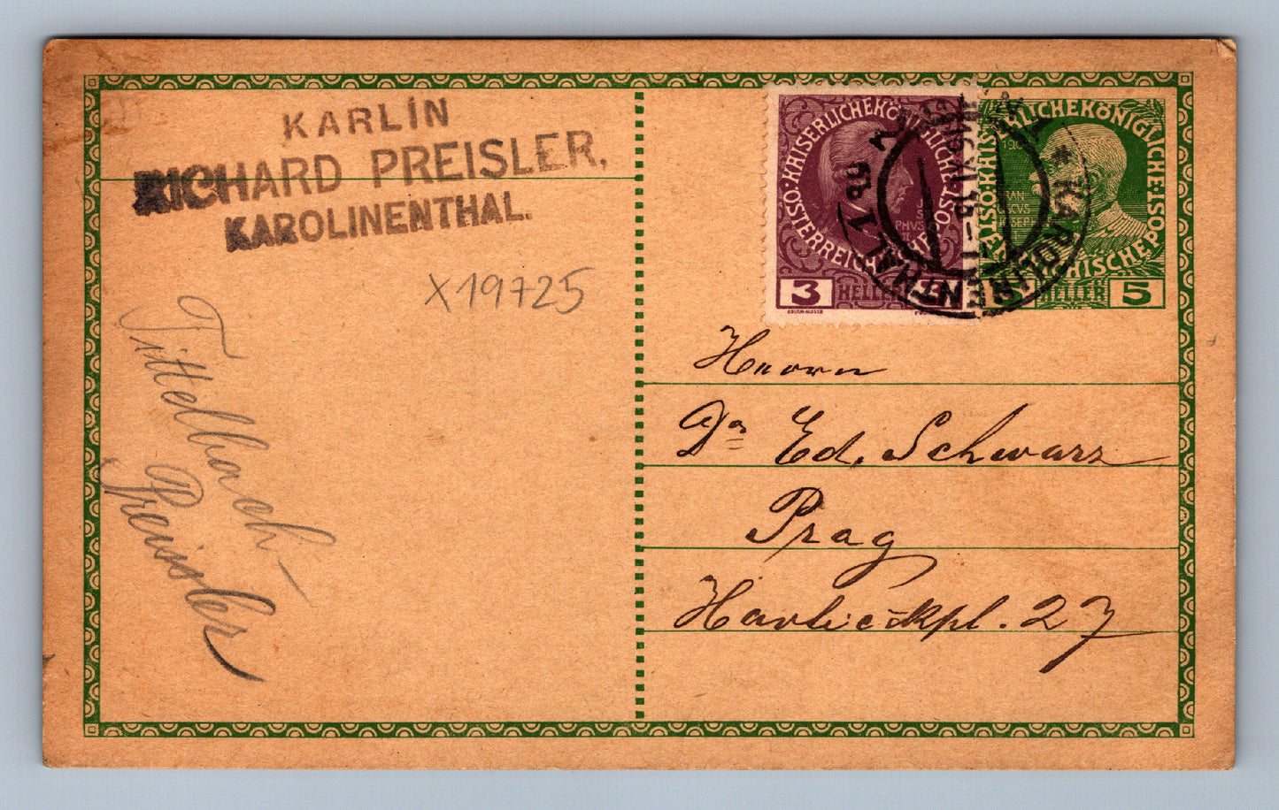 Pohlednice DOPISNICE KAROLINENTNAL 1 (x19725)