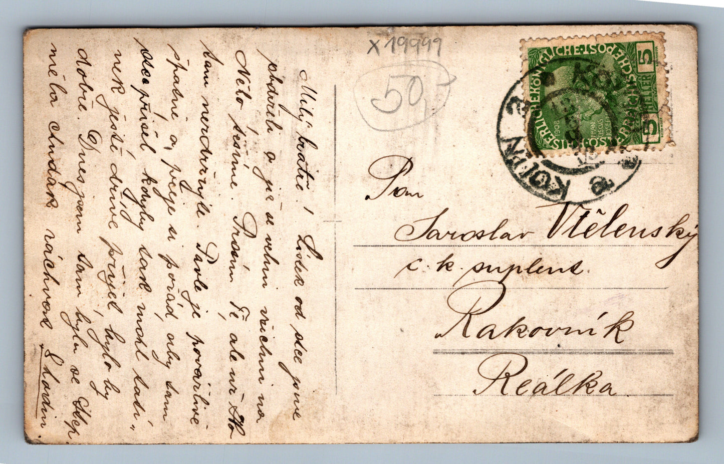 Postcard MAN WITH CHILD (x19999)