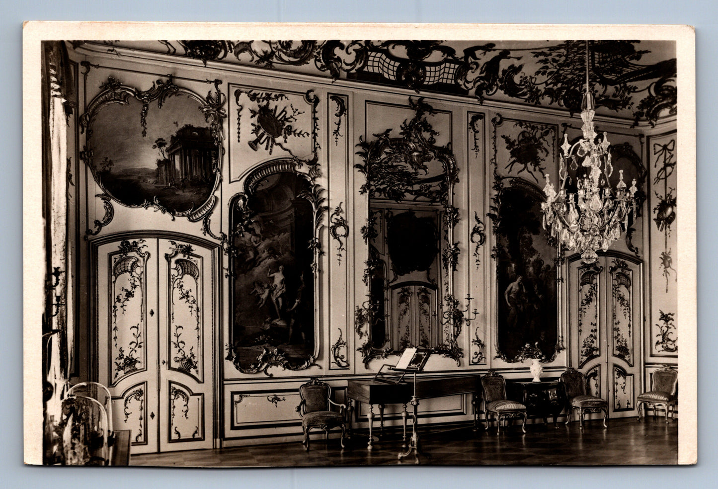 Pohlednice POTSDAM, SCHLOSS SANSSOUCI - MUSIKZIMMER (x20023)