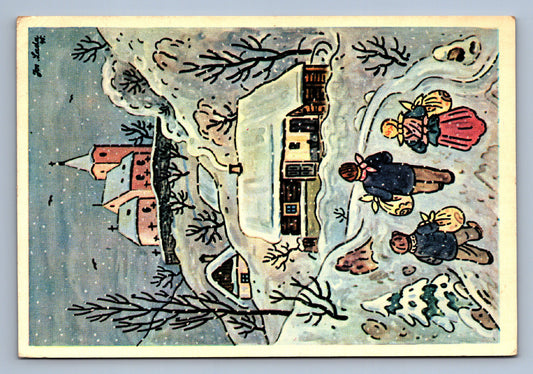 Pohlednice RADOSTNÉ VÁNOCE A ŠŤASTNÝ NOVÝ ROK J. LADA (x20185)