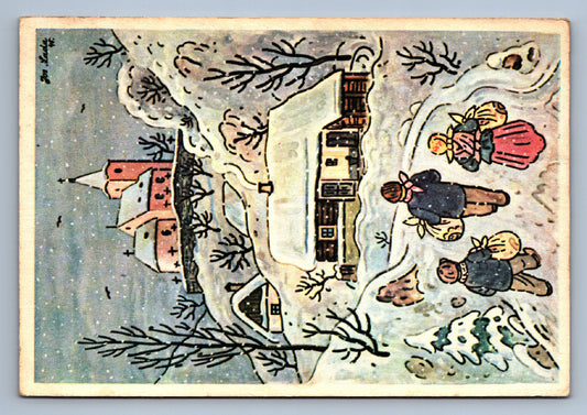 Pohlednice RADOSTNÉ VÁNOCE A ŠŤASTNÝ NOVÝ ROK J. LADA (x20186)