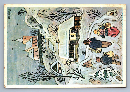 Pohlednice RADOSTNÉ VÁNOCE A ŠŤASTNÝ NOVÝ ROK J. LADA (x20187)