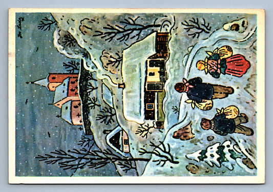 Pohlednice RADOSTNÉ VÁNOCE A ŠŤASTNÝ NOVÝ ROK J. LADA (x20188)