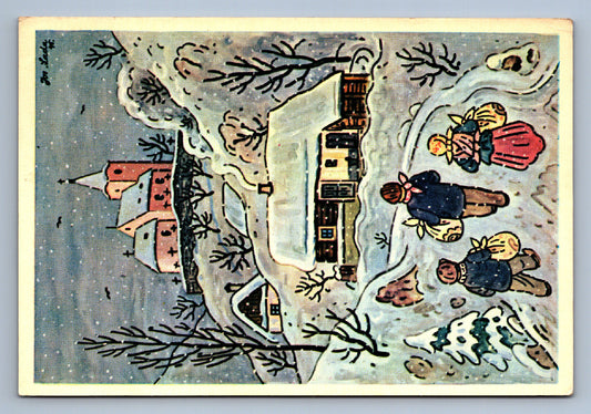 Pohlednice RADOSTNÉ VÁNOCE A ŠŤASTNÝ NOVÝ ROK J. LADA (x20189)