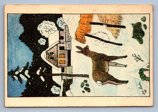 Pohlednice RADOSTNÉ VÁNOCE A ŠŤASTNÝ NOVÝ ROK J. LADA (x20191)