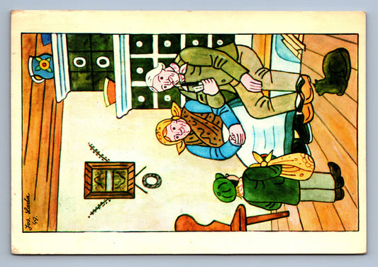 Pohlednice RADOSTNÉ VÁNOCE A ŠŤASTNÝ NOVÝ ROK J. LADA (x20194)