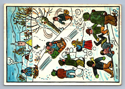 Pohlednice RADOSTNÉ VÁNOCE A ŠŤASTNÝ NOVÝ ROK J. LADA (x20195)