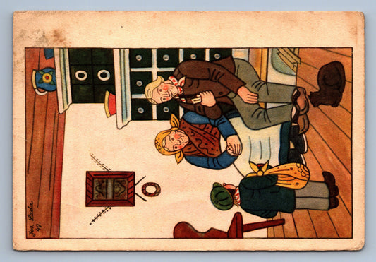 Pohlednice RADOSTNÉ SVÁTKY VÁNOČNÍ A ÚSPĚŠNÝ NOVÝ ROK J. LADA (x20197)