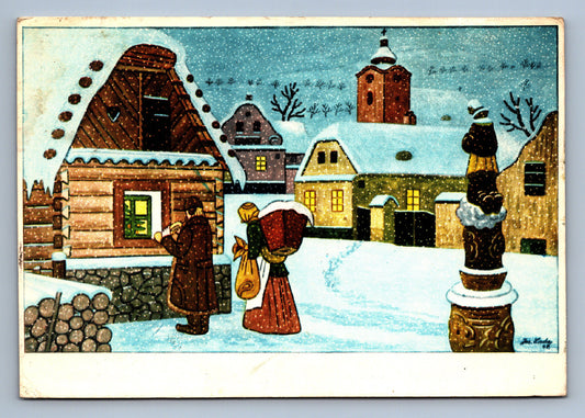 Pohlednice RADOSTNÉ VÁNOCE A ŠŤASTNÝ NOVÝ ROK J. LADA (x20199)