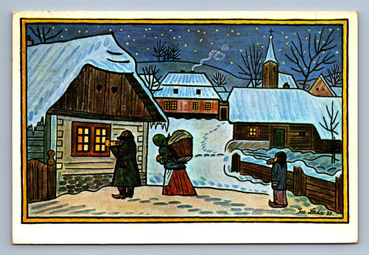 Pohlednice RADOSTNÉ VÁNOCE A ŠŤASTNÝ NOVÝ ROK J. LADA (x20201)