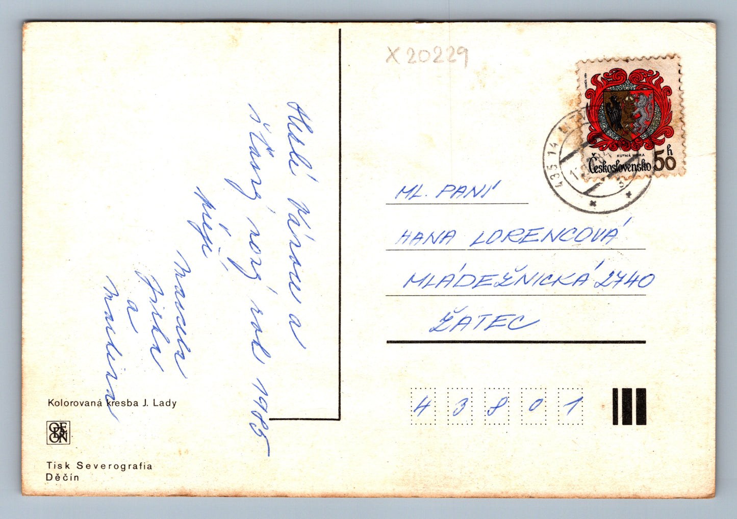 Pohlednice RADOSTNÉ VÁNOCE A ŠŤASTNÝ NOVÝ ROK J. LADA (x20229)