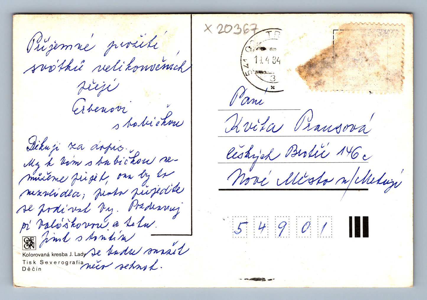 Pohlednice VESELÉ VELIKONOCE (x20367)