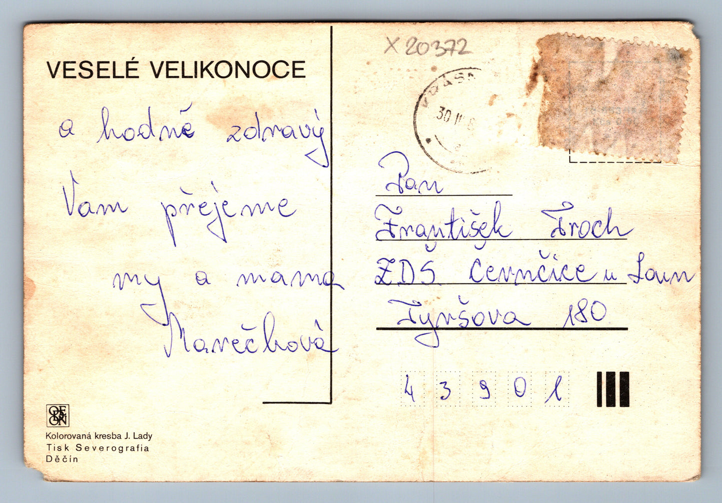Pohlednice VESELÉ VELIKONOCE (x20372)