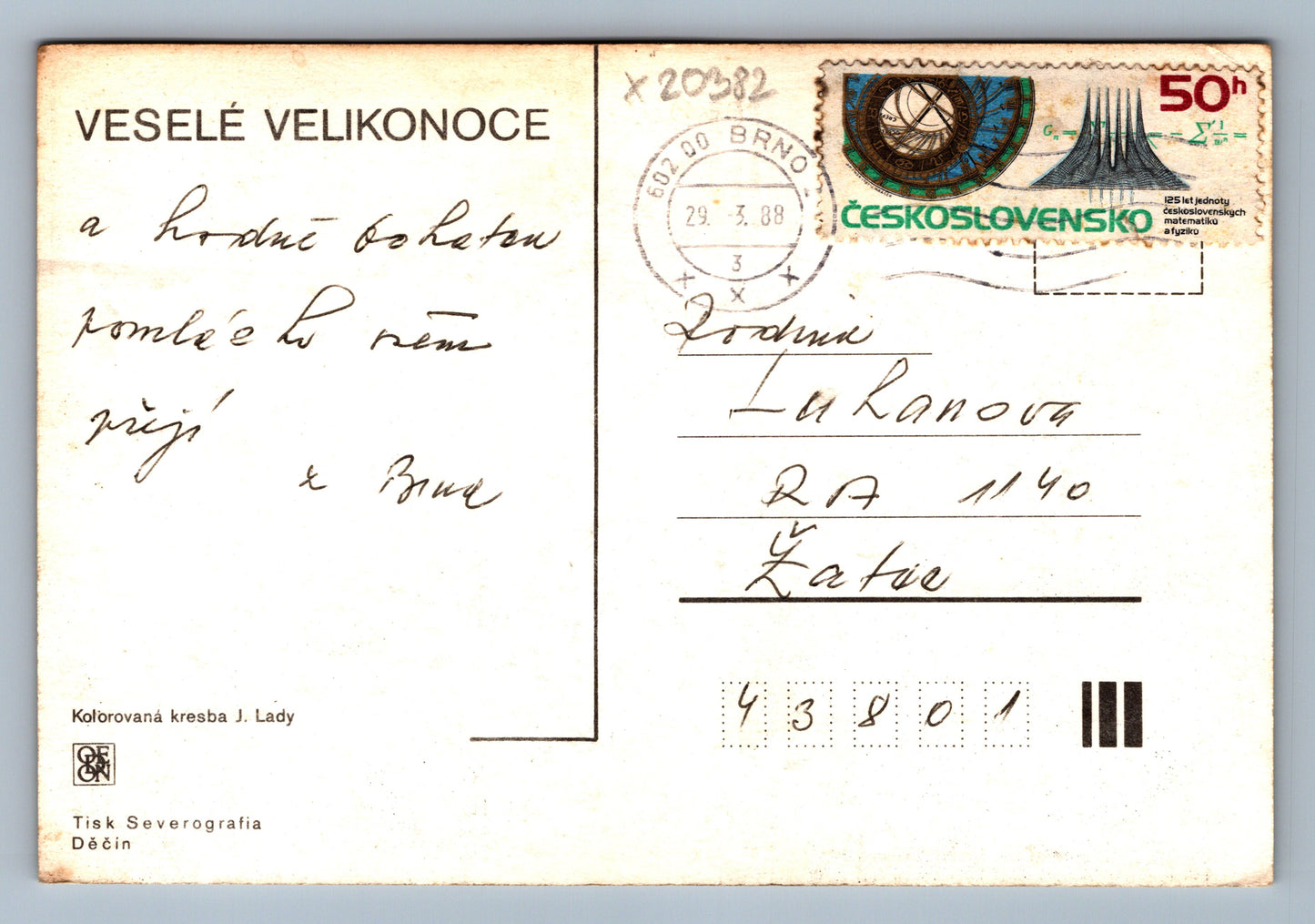 Pohlednice VESELÉ VELIKONOCE (x20382)