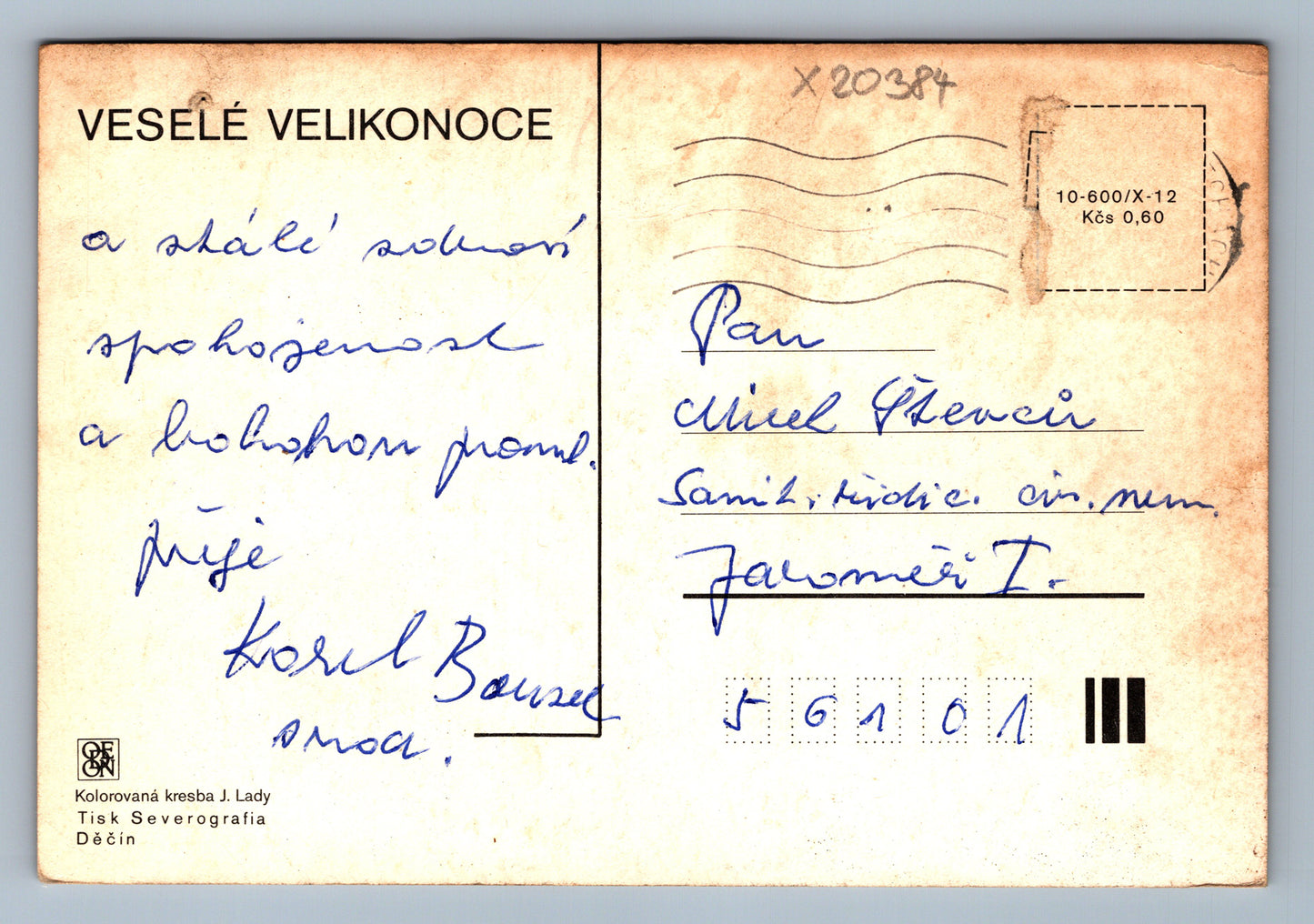 Pohlednice VESELÉ VELIKONOCE (x20384)