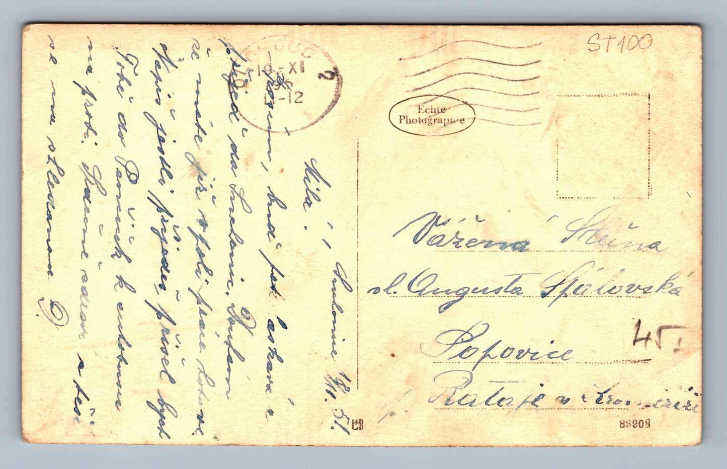 Pohlednice PAMÁTNÍK UMUČENÝCH 1. KVĚTNA 1945 V PŘESTAVLKÁCH (ST100)