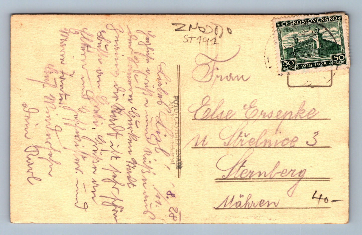 Pohlednice ZNAIM ZOJOMO (ST192)