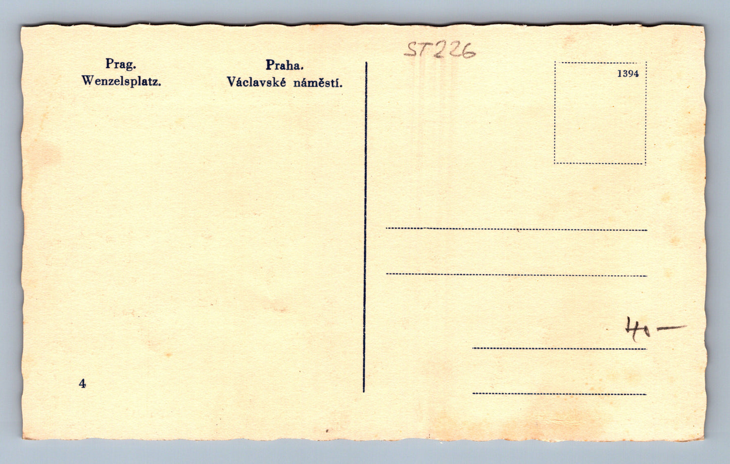 Pohlednice PRAHA VÁCLAVSKÉ NÁMĚSTÍ (ST226)