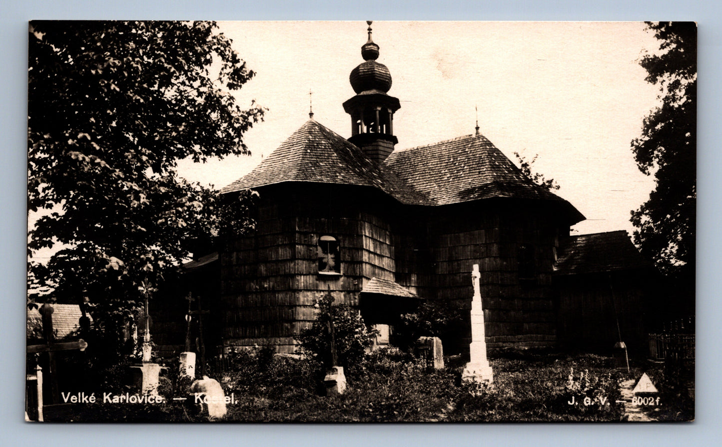 Pohlednice VELKÉ KARLOVICE KOSTEL (ST229)