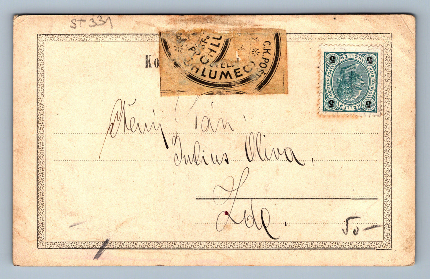 Postcard DEER (ST331)