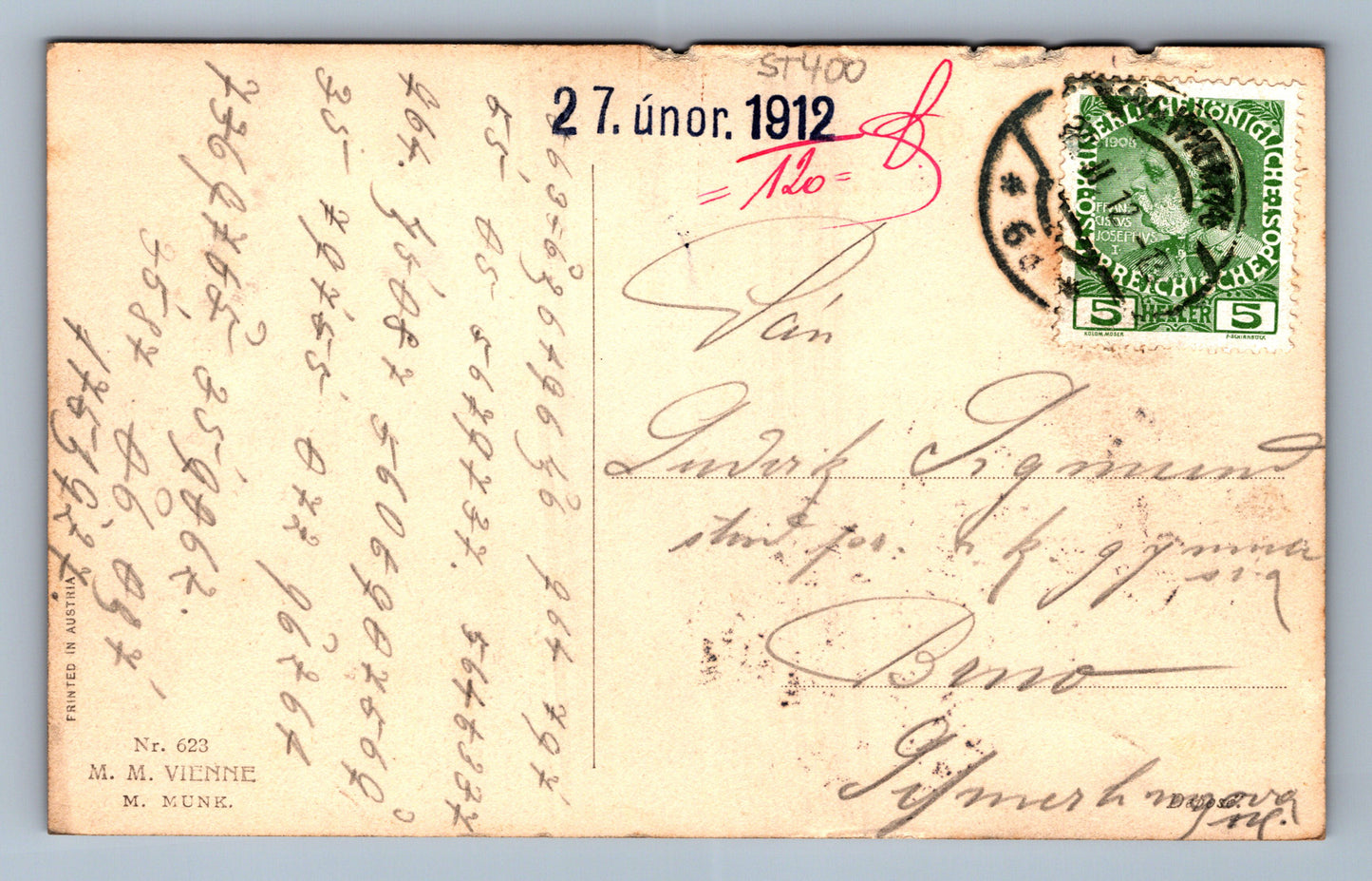 Pohlednice M.M. VIENNE M. MUNK (ST400)