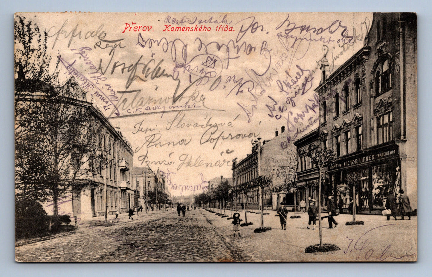 Pohlednice PŘEROV KOMENSKÉHO TŘÍDA (ST405)