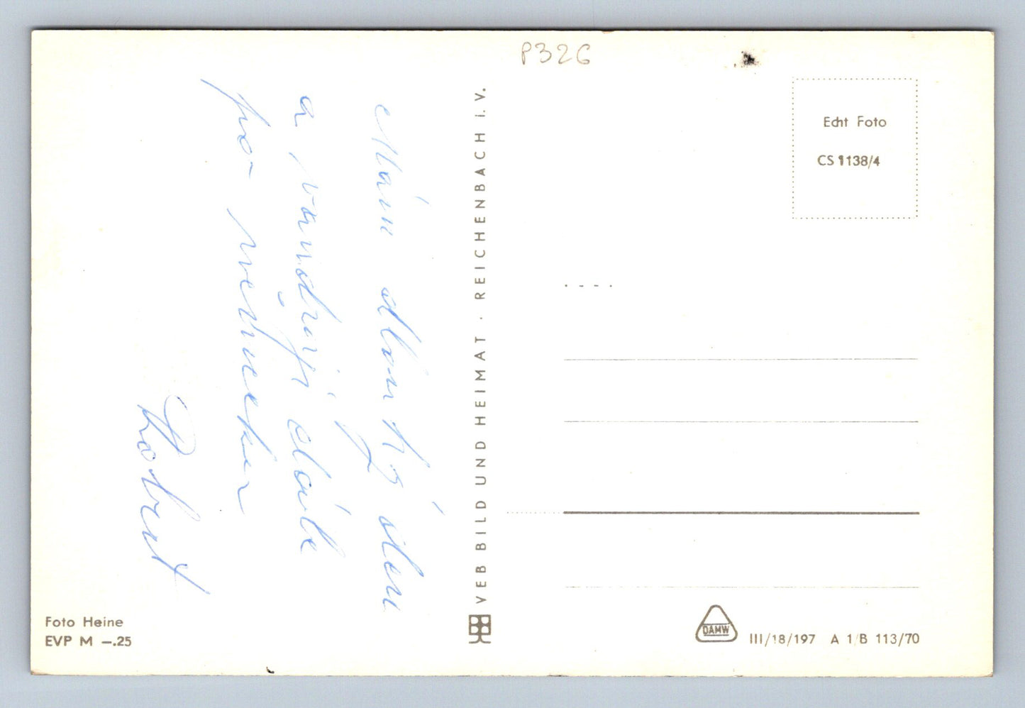 Bautzen postcard. Blick vom Proitschenberg (P326)