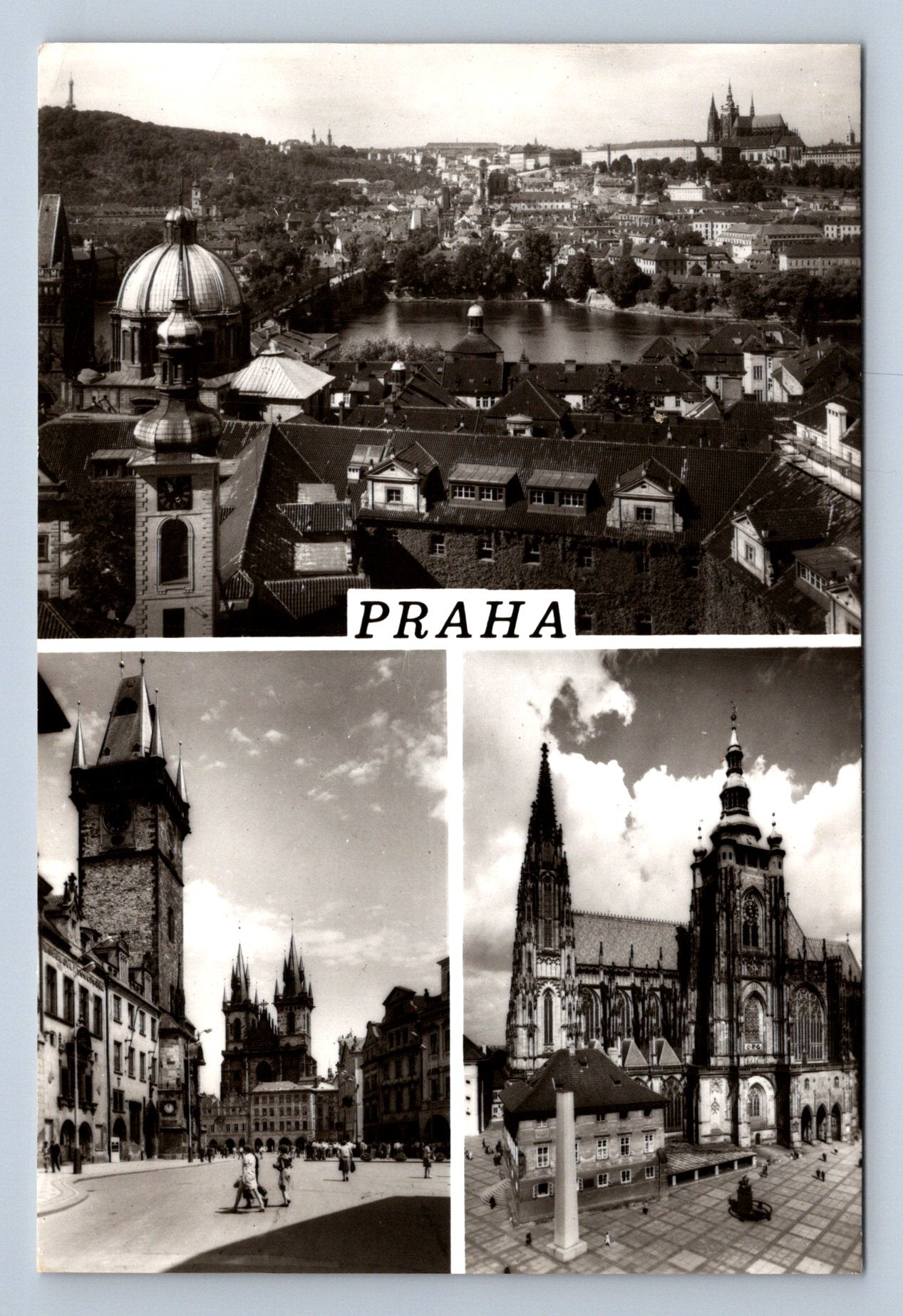 Pohlednice PRAHA. Koláž (P329)