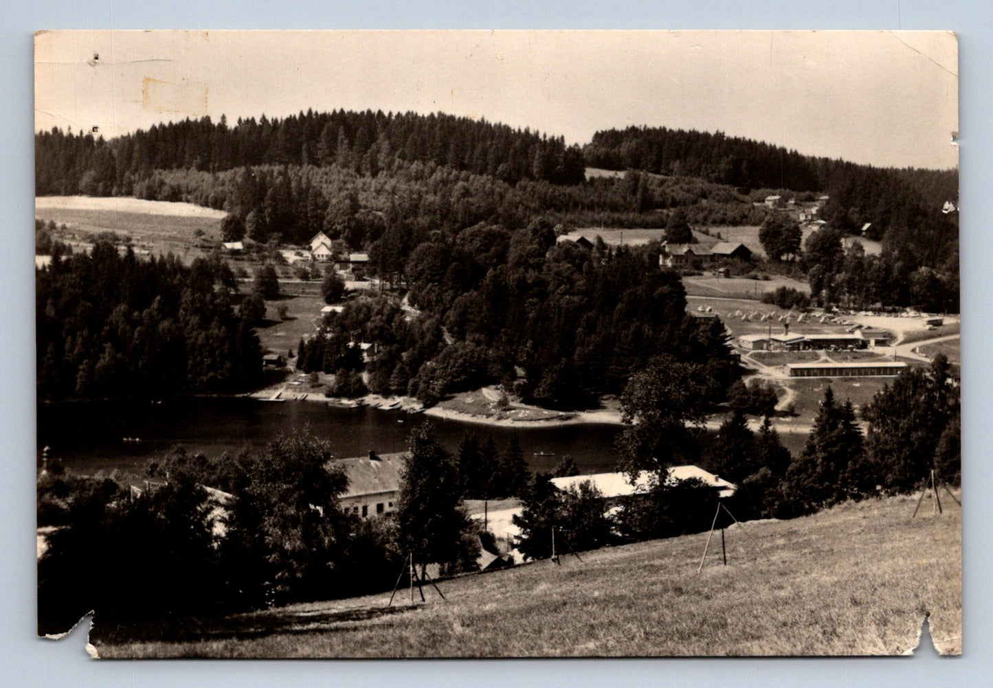 Pohlednice PASTVINY - přehrada (P490)