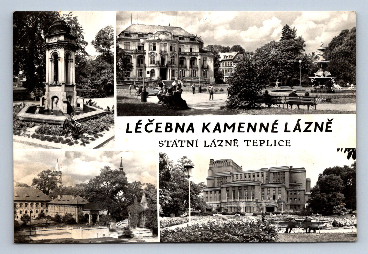 Pohlednice LEČEBNA KAMENNÉ LÁZNĚ - státní lázně Teplice (P587)