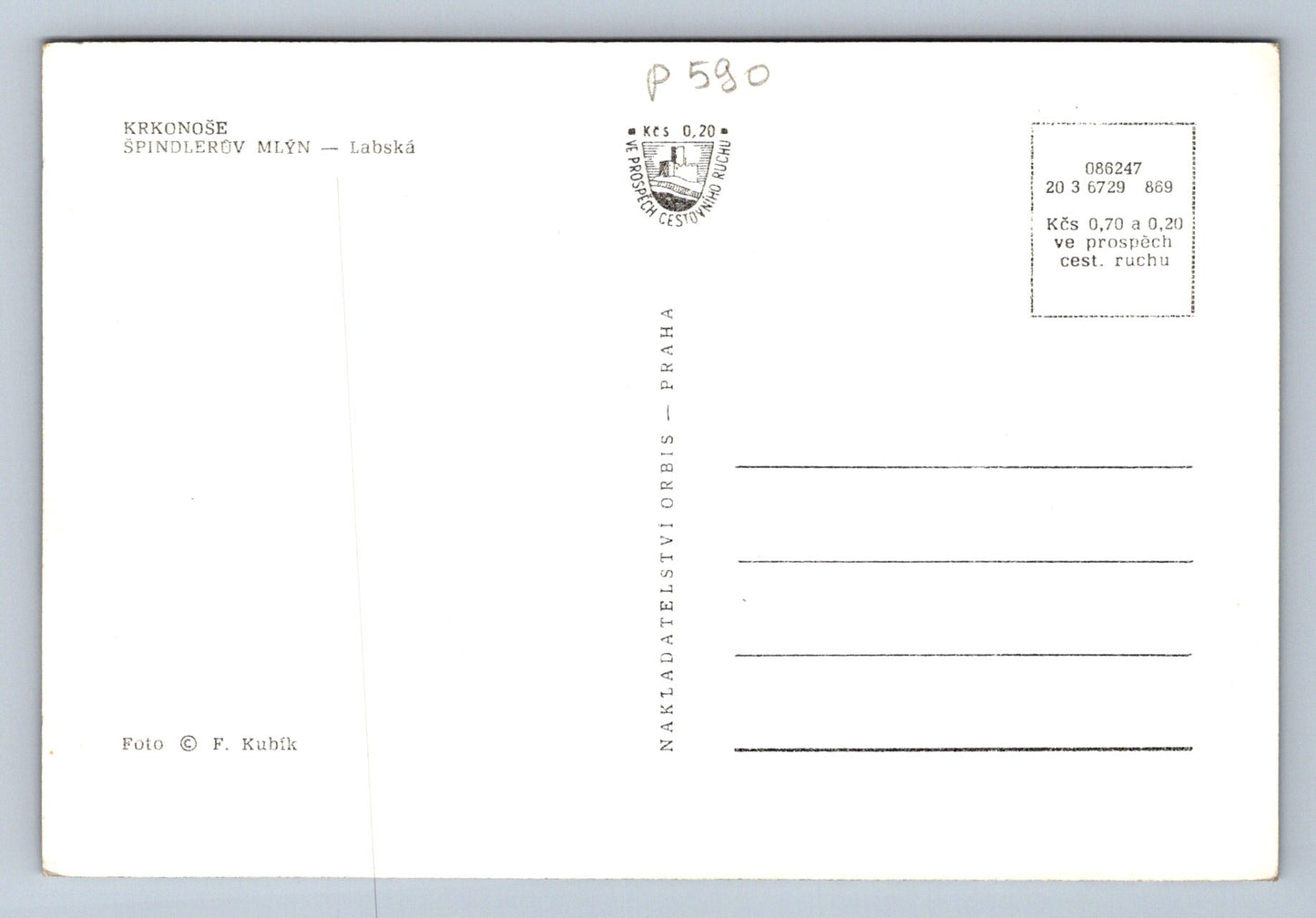 Pohlednice KRKONOŠE - Špindlerův Mlýn - Labská (P590)