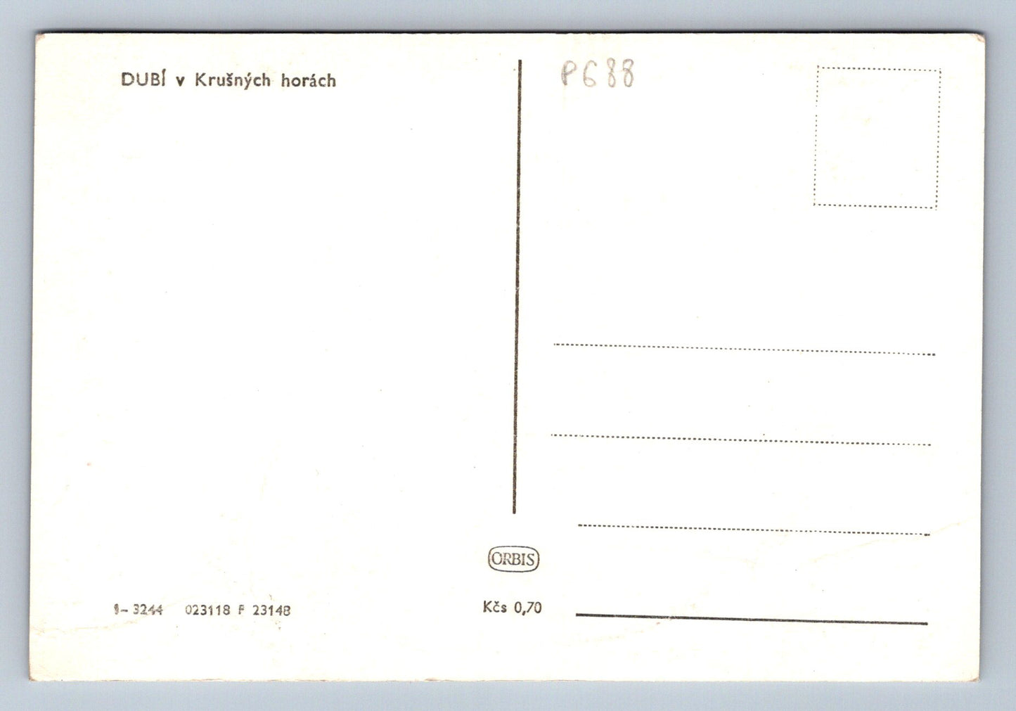 Pohlednice DUBÍ v Krušných horách (P688)