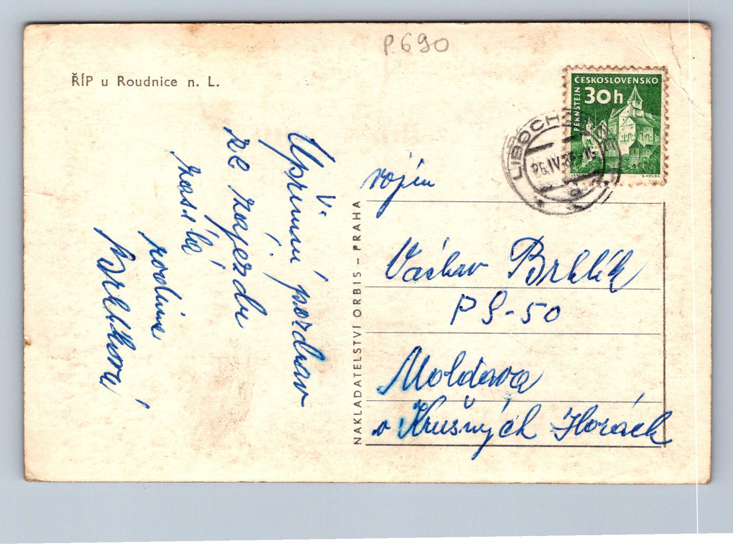 Pohlednice ŘÍP u Roudnice n. L. (P690)
