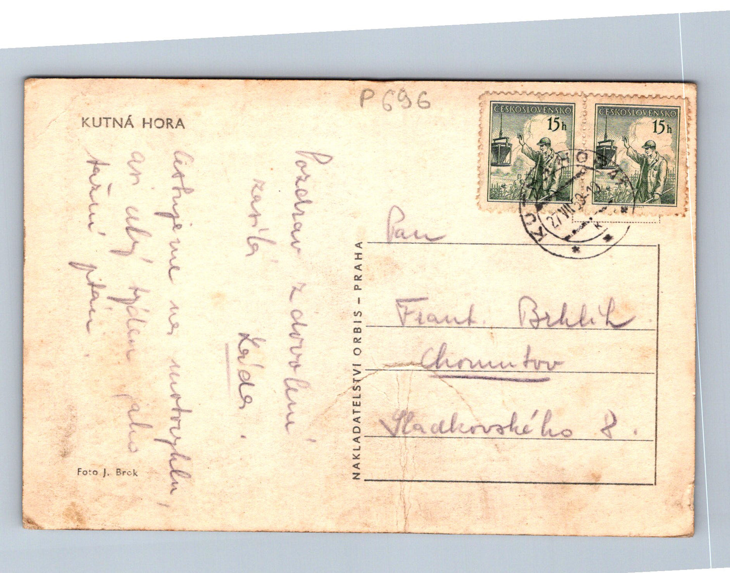 Pohlednice KUTNÁ HORA (P696)
