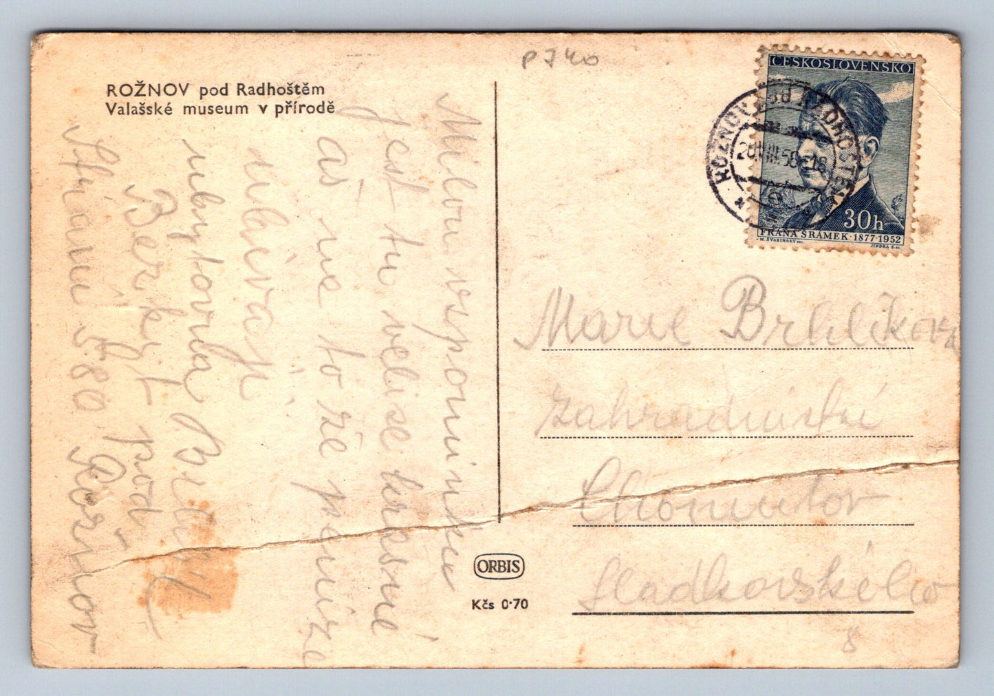 Pohlednice ROŽNOV pod Radhoštěm - Valašské museum v přírodě (P740)