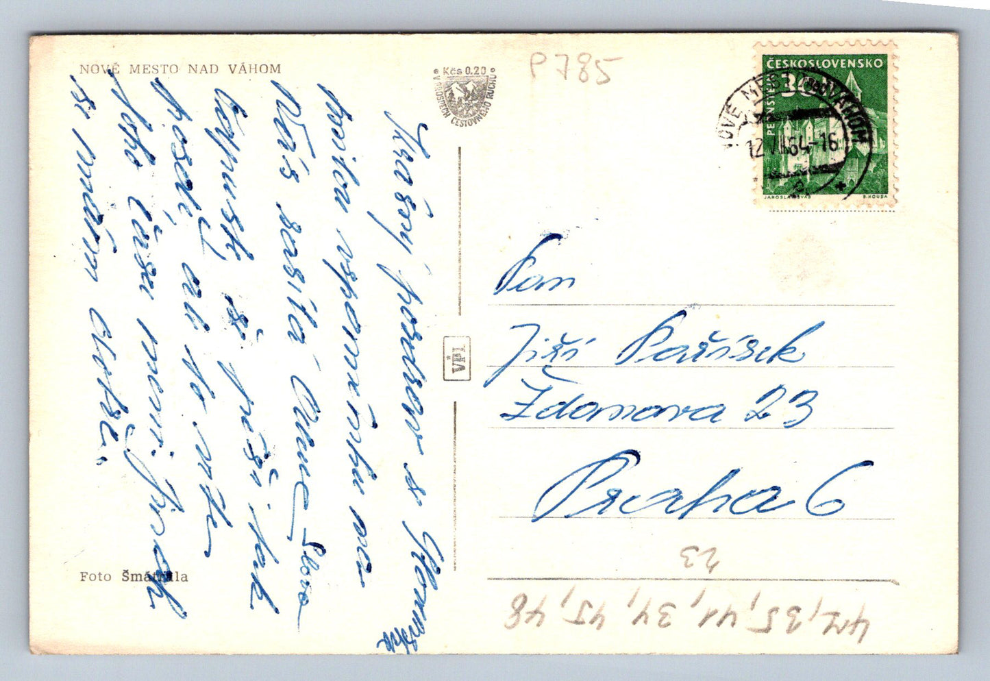 Postcard NEW CITY NAD VÁHOM (P785)