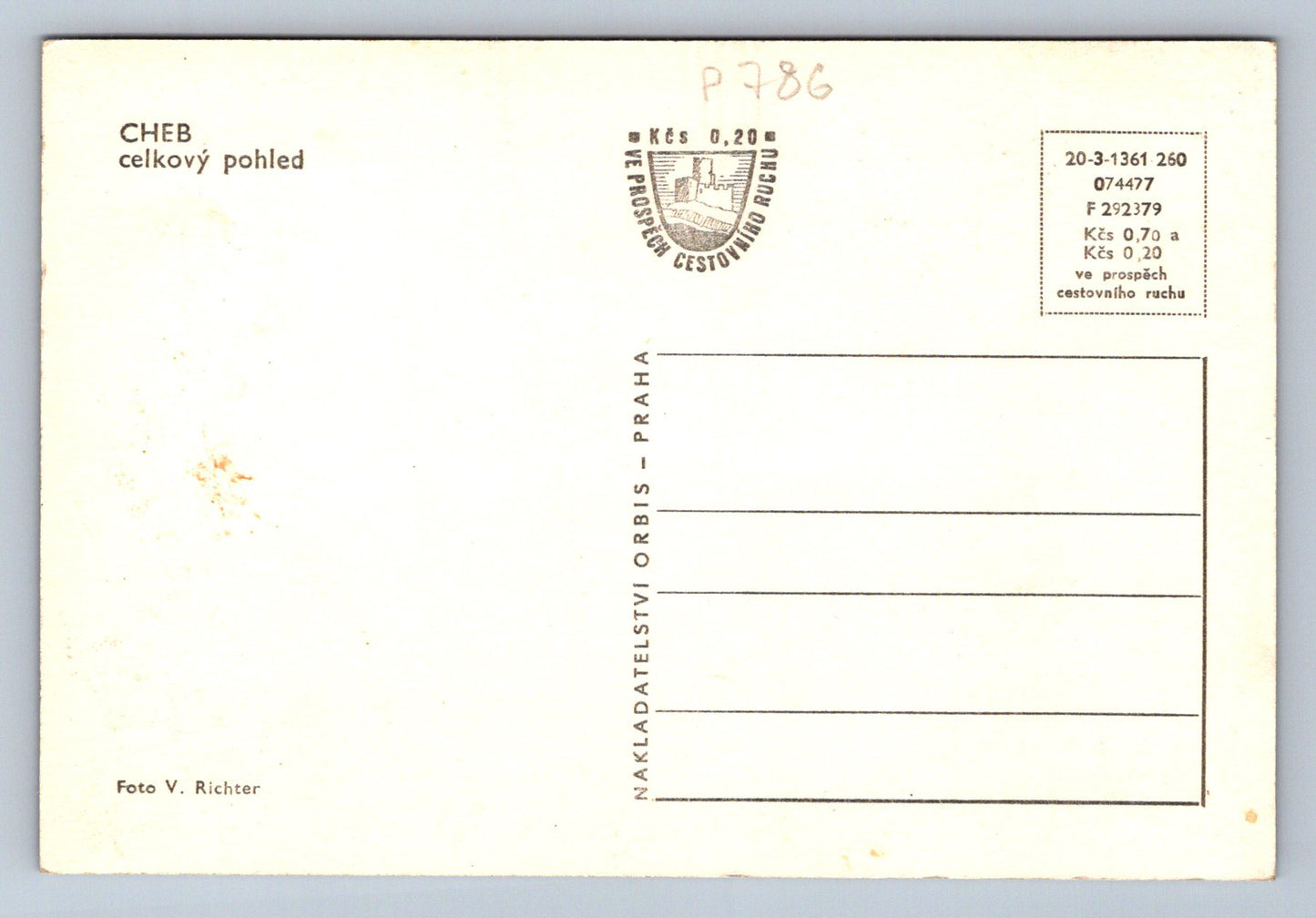 Pohlednice CHEB - celkový pohled (P786)