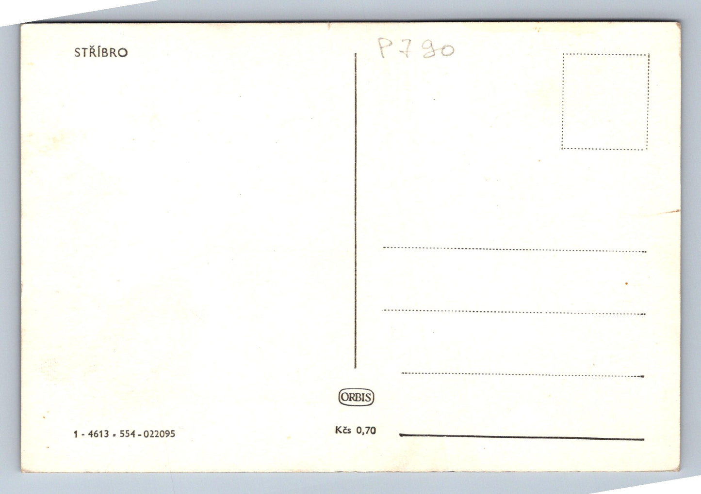 Pohlednice STŘÍBRO (P790)