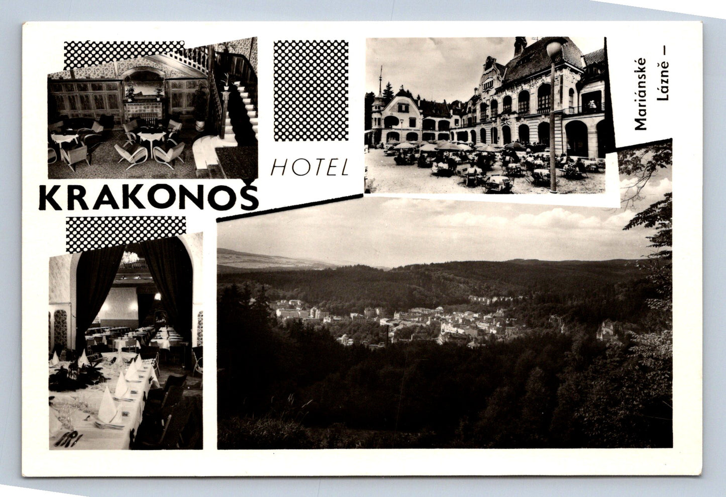 Pohlednice MARIÁNSKÉ LÁZNĚ - Hotel Krakonoš (P806)